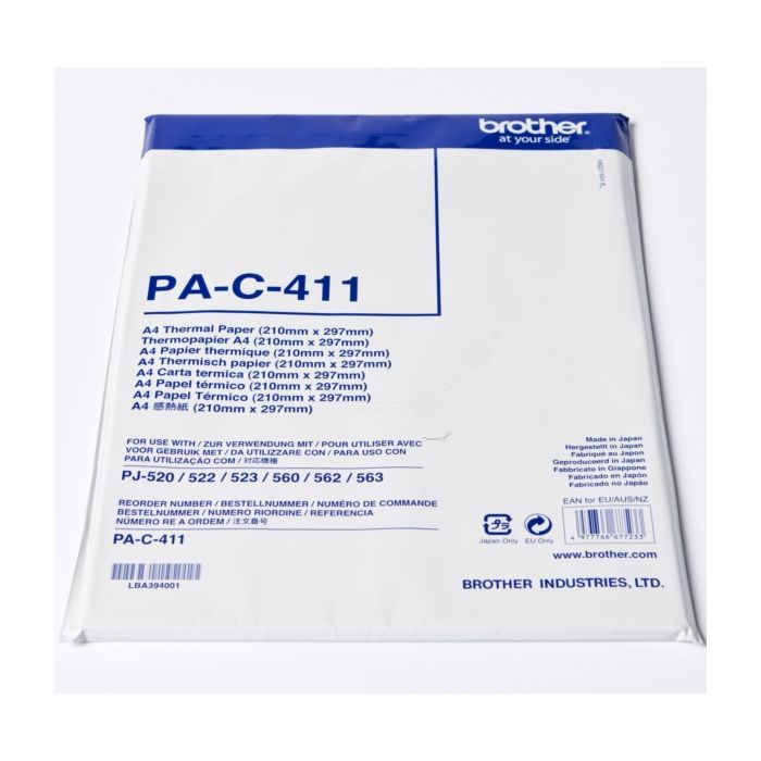 Papier transfert thermique d'origine Brother PAC411 - noir