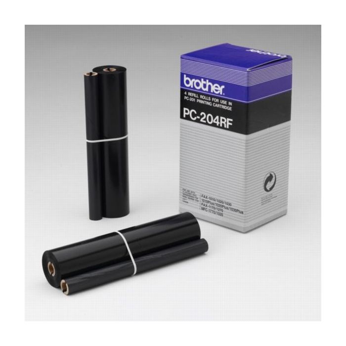 Rouleau transfert thermique d'origine Brother PC204RF - noir - pack de 4
