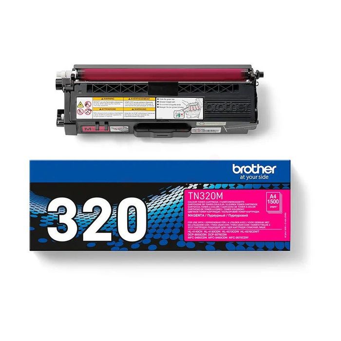 Cartouche Laser de Marque BROTHER TN320M Magenta (1 500 pages)