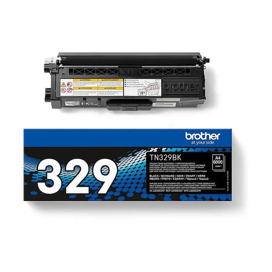 Cartouche Laser de Marque BROTHER TN329BK Noir Haute Capacité (6 000 pages)