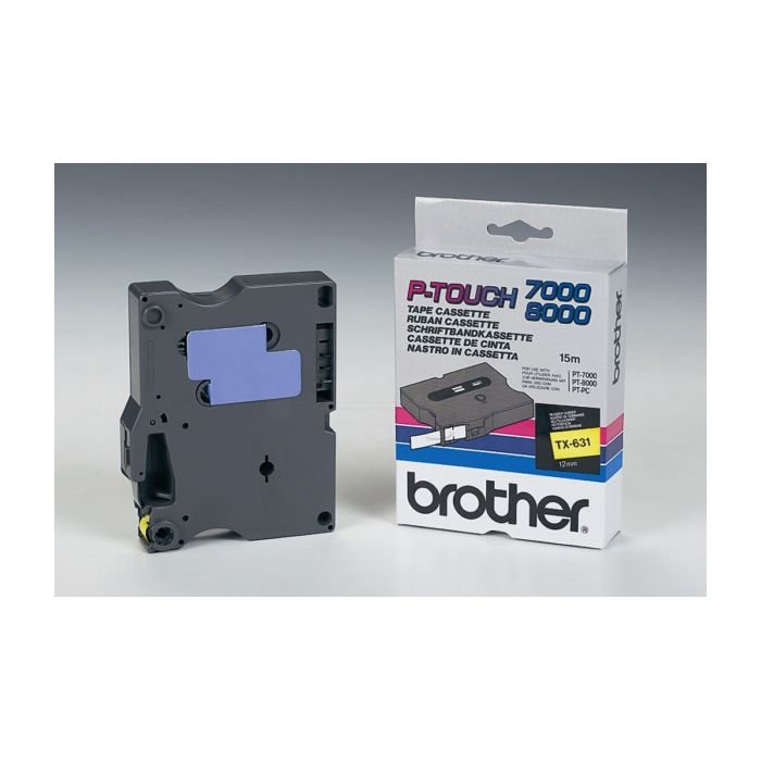 Ruban cassette d'origine Brother TX631 - noir, jaune