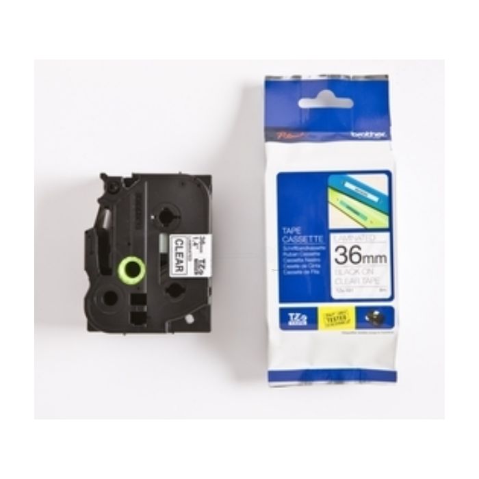 Ruban cassette d'origine Brother TZE161 - noir, transparent