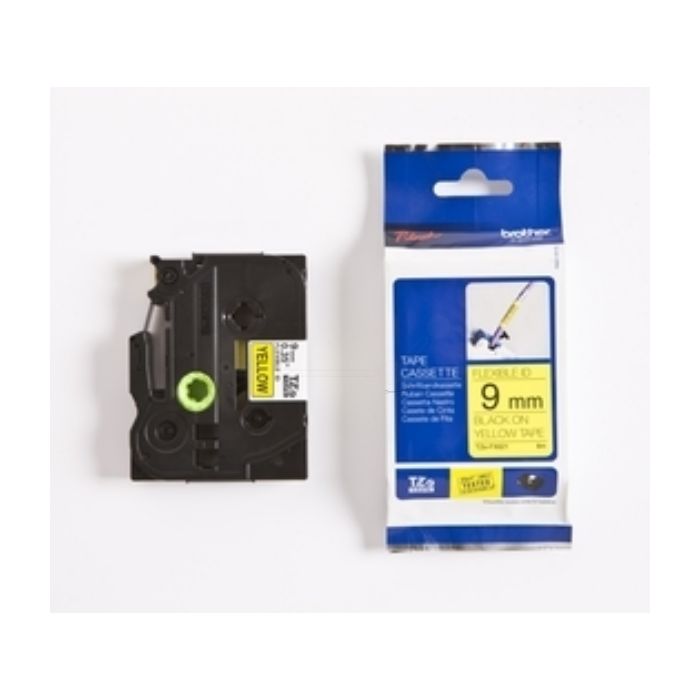 Ruban cassette d'origine Brother TZEFX621 - noir, jaune