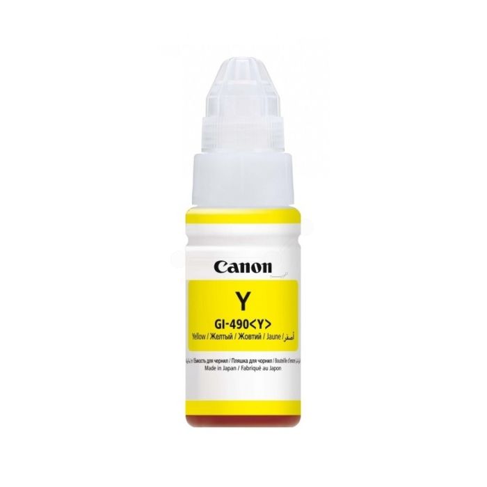 Bouteille d'encre d'origine Canon 0666C001 / GI-490 Y - jaune