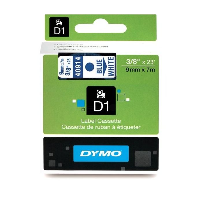Rouleau d'étiquettes d'origine Dymo 40914 / S0720690 - bleu, blanc