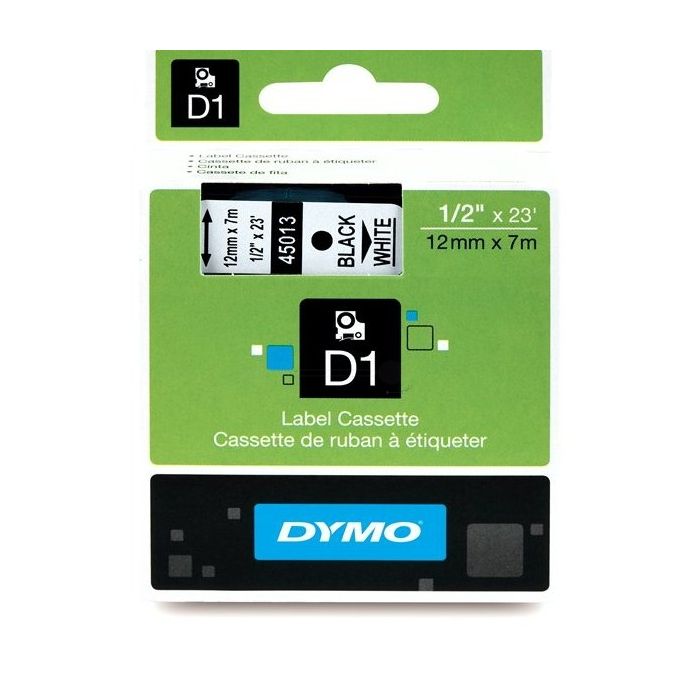 Rouleau d'étiquettes d'origine Dymo 45013 / S0720530 - noir, blanc