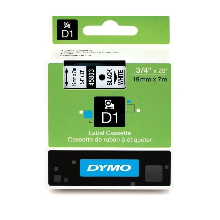 Rouleau d'étiquettes d'origine Dymo 45803 / S0720830 - noir, blanc