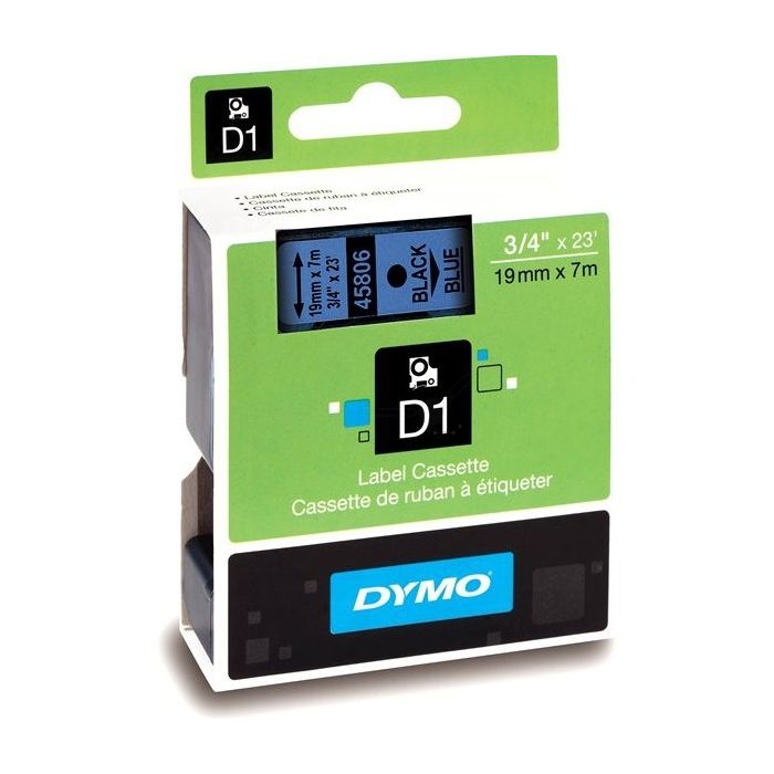 Rouleau d'étiquettes d'origine Dymo 45806 / S0720860 - noir, bleu