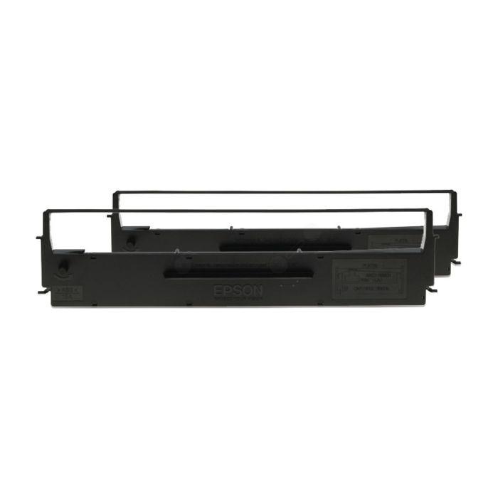 Ruban d'origine Epson C13S015614 - noir - pack de 2
