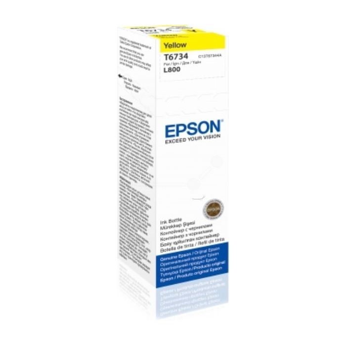 Bouteille d'encre d'origine Epson C13T67344A / T6734 - jaune