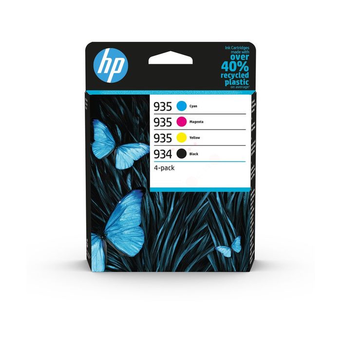 Cartouches d'origines HP 6ZC72AE / 934/935 - multipack 4 couleurs : noire, cyan, magenta, jaune