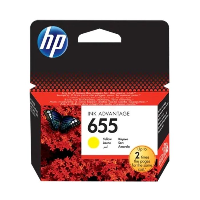 Cartouche d'origine HP CZ112AE / 655 - jaune