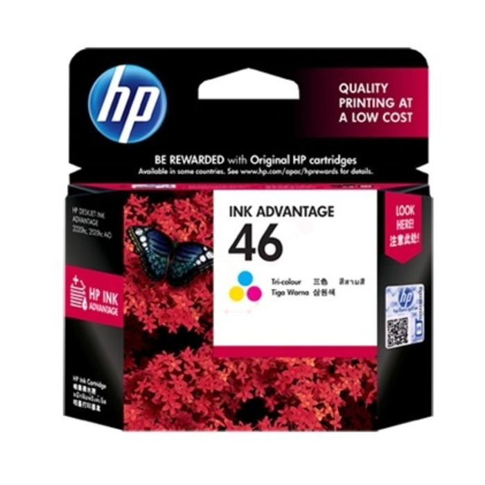 Cartouche d'origine HP CZ638AE / 46 - multicouleur