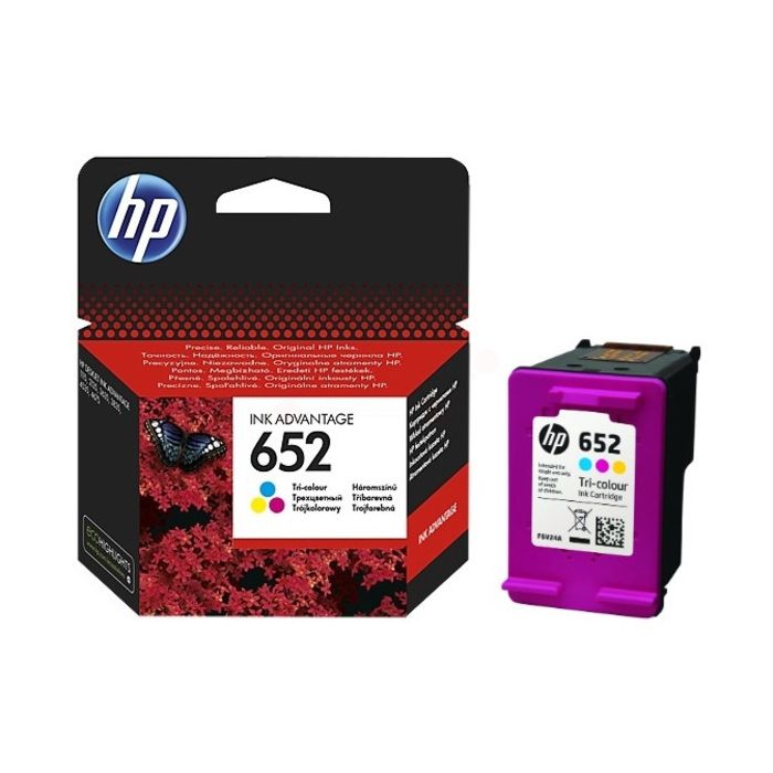Cartouche Jet d'encre de Marque HP652 (F6V24AE) 3 Couleurs (Cyan, Magenta, Jaune)
