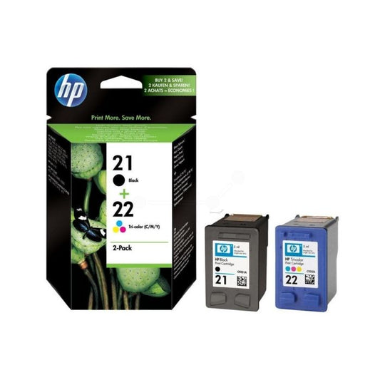Cartouches d'origines HP SD367AE#241 / 21+22 - multipack 2 couleurs : noire, multicouleur