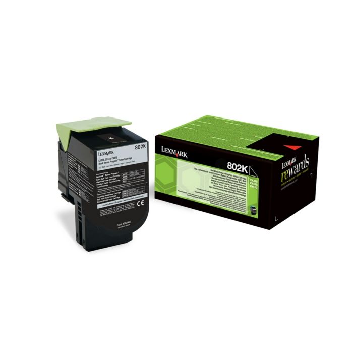Cartouche Laser de Marque Lexmark 80C20K0  Noir (1000 pages )