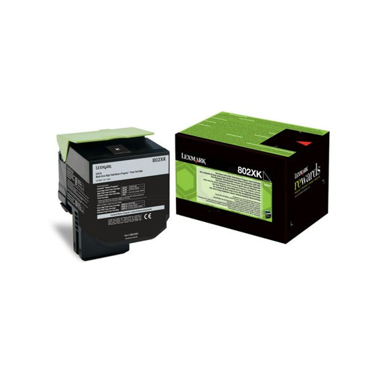 Cartouche Laser de Marque Lexmark 80C2XK0 Noir grande Capacité (8000 pages) (Rpages)