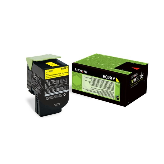 Cartouche Laser de Marque Lexmark 80C2XY0 Yellow grande Capacité (4000 pages) (Rpages)