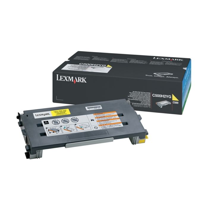 Cartouche Laser de Marque Lexmark C500H2YG Yellow Longue Durée (3000 pages)
