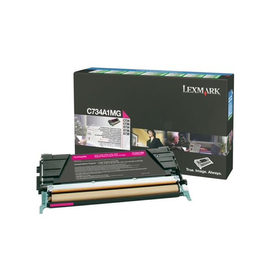 Cartouche Laser de Marque Lexmark C734A1MG Magenta (6000 pages)