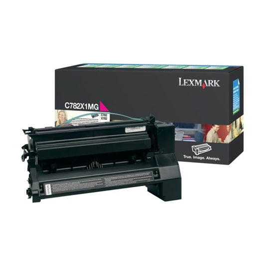 Cartouche Laser Compatible Lexmark C782X1MG Magenta (Capacité ultra) 15000 pages