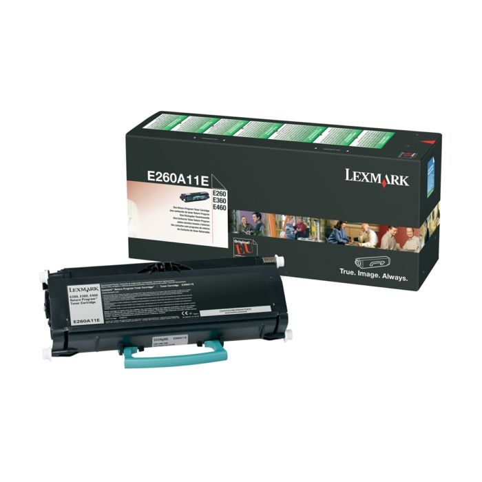Cartouche Laser de marque Lexmark E260A11E Noir (3500 pages)