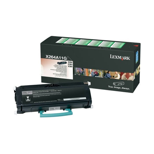 Cartouche Laser Compatible Lexmark de Toner X264A11G Noir (3 500 pages)