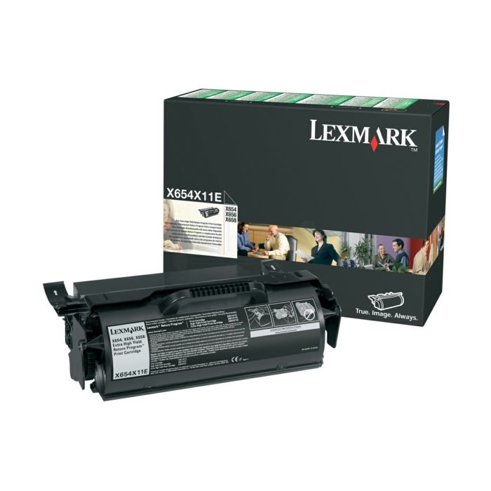 Cartouche Laser Compatible Lexmark de Toner X654X11E Noir Trés Haute Capacité (36 000 pages)