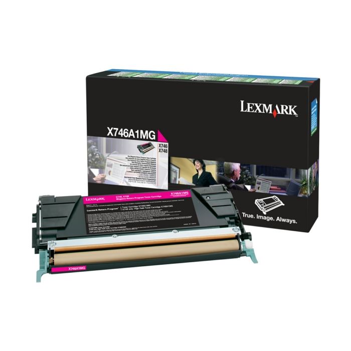 Cartouche Laser Compatible Lexmark X746A1MG Magenta-(7000 pages)