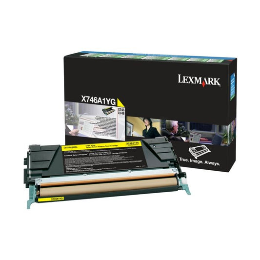Cartouche Laser de Marque Lexmark X746A1YG Yellow (7000 pages)
