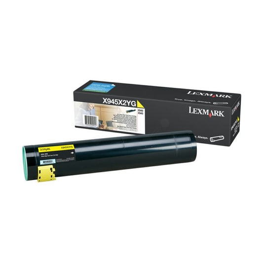 Cartouche Laser de Marque Lexmark X945X2YG Yellow  Haute Capacité (22 000 pages)