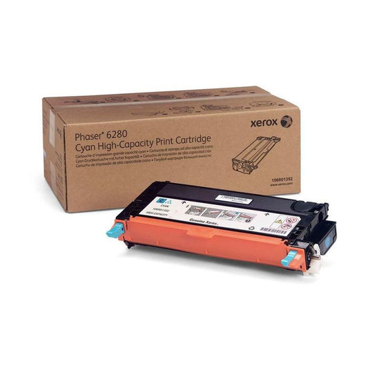 Cartouche Laser de Marque Xerox 106R01392 Cyan Haute Capacité (6000 pages)