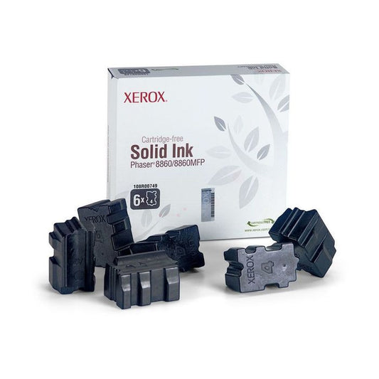 Pack de 6 Cartouches ColorStix de Marque Xerox 108R00749 Noir  (14 000 pages)