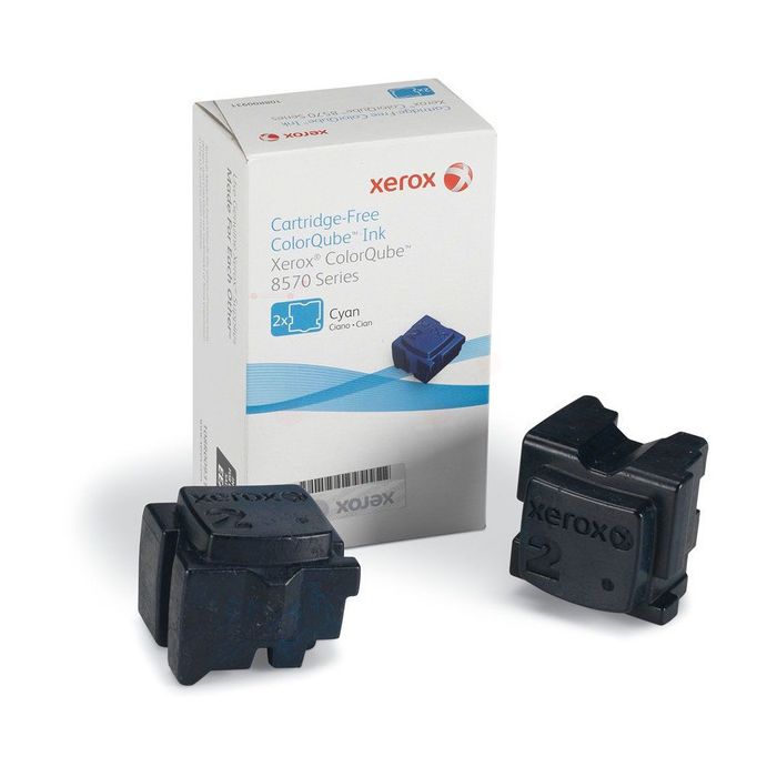 Encre solide d'origine Xerox 108R00936 - cyan - pack de 2