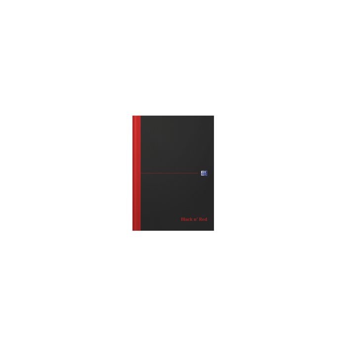 Oxford Bloc-notes Black n' Red - à reliure, A4, quadrillé
