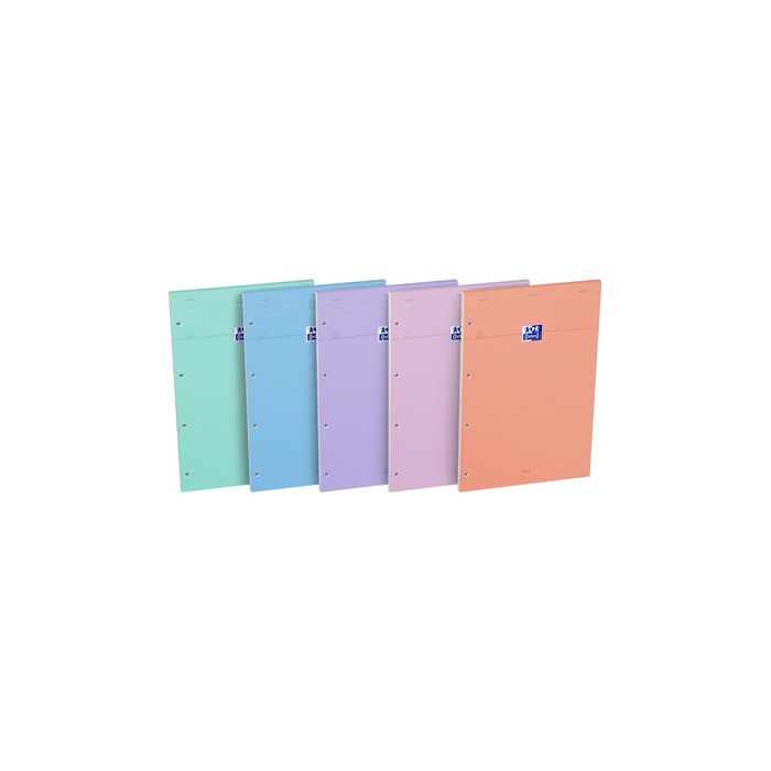 Oxford Bloc-notes Smart Pastel, 210 x 315 mm, quadrillé