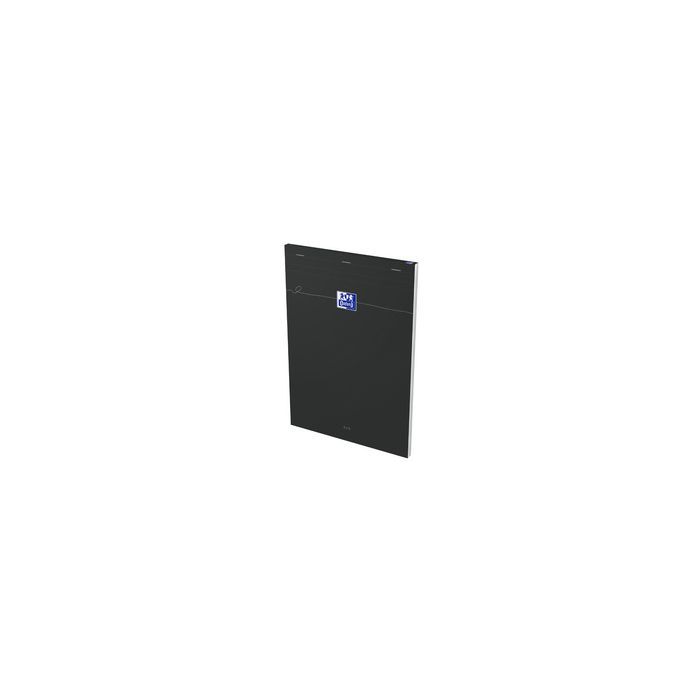 Oxford Bloc-notes Smart, A4, quadrillé, 80 feuilles, noir