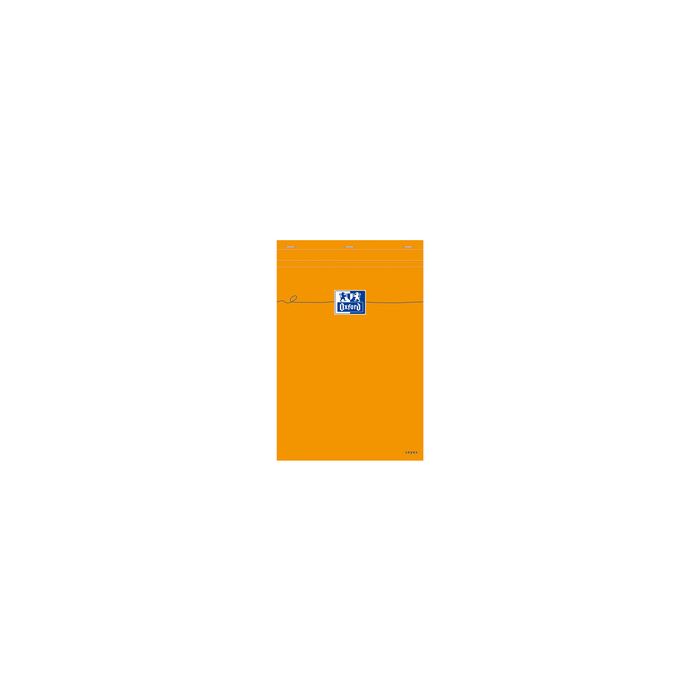 Oxford Bloc-notes, A4, Seyès, 80 feuilles, orange