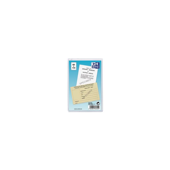 Oxford Etui de protection simple, PVC, 0,15 mm, format: A6