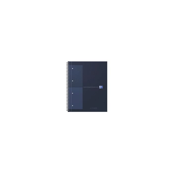 Oxford International Cahier NOTEBOOK, A4, ligné, bleu foncé