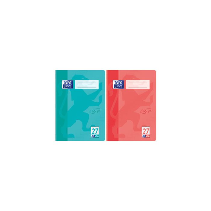 Oxford Schulheft "Touch", DIN A4, Lineatur 27, aqua