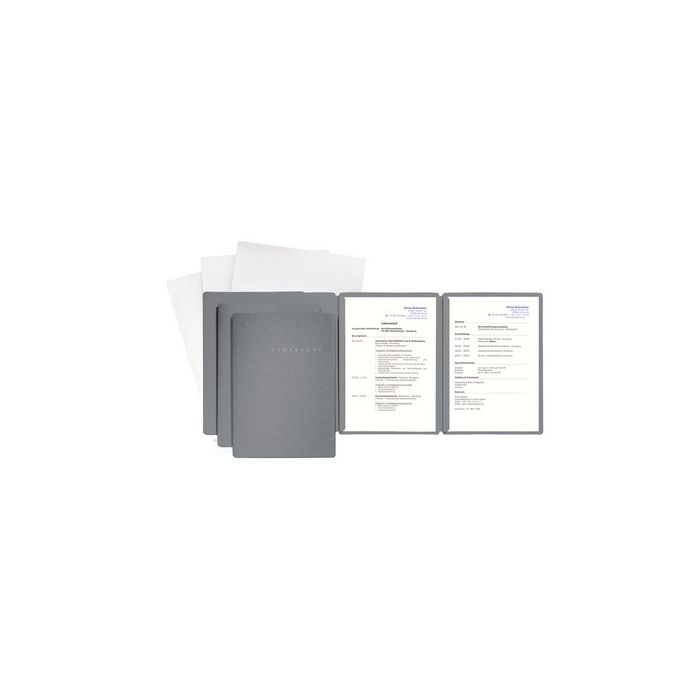 PAGNA Bewerbungs-Set "Special", DIN A4, grau, 3-teilig
