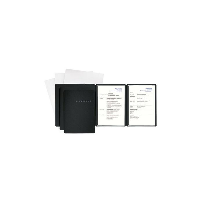 PAGNA Bewerbungs-Set "Special", DIN A4, schwarz, 3-teilig