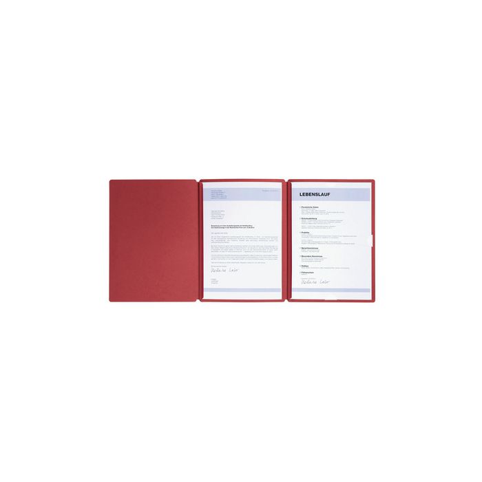 PAGNA Bewerbungsmappe "Spirit", DIN A4, aus Karton, rot