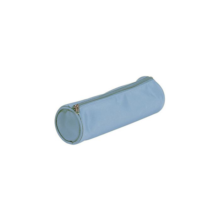 PAGNA trousse ronde tendance, en nylon, bleu clair