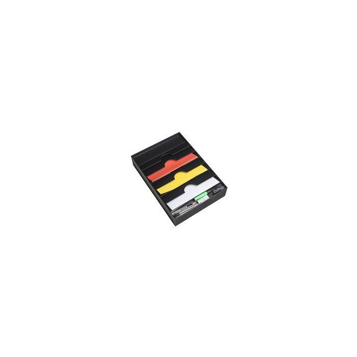 PAPERFLOW Organiseur de tiroir, 6 compartiments, noir