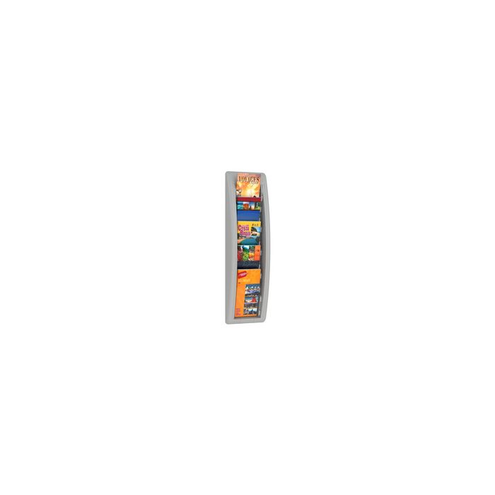 PAPERFLOW Porte-brochures mural Quick fit, 1/3 A4, gris