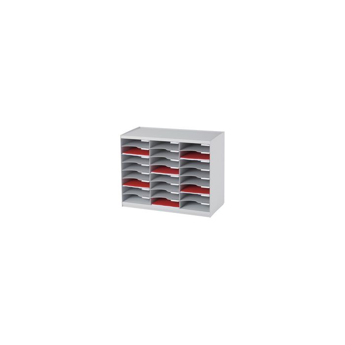 PAPERFLOW Trieur monobloc, 24 compartiments, noir