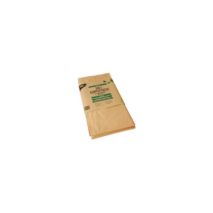 PAPSTAR Sac compostable, 240 litres, brun