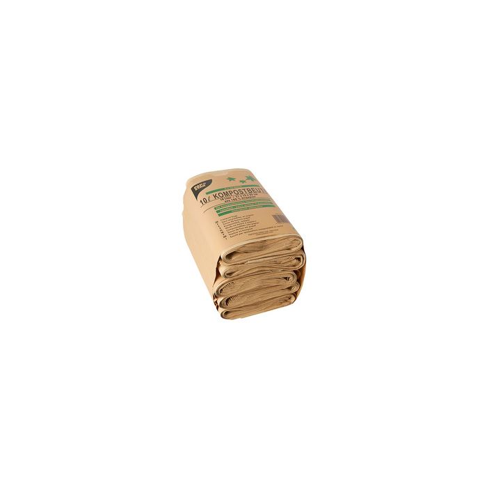 PAPSTAR Sacs compostables, marron, 10 litres